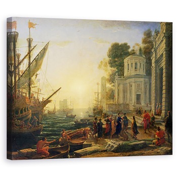 Tablou canvas - Claude Lorrain - Cleopatra a debarcat la Tarsus, 60 x 75 cm Tablou canvas - Claude Lorrain - Cleopatra a debarcat la Tarsus, 60 x 75 cm