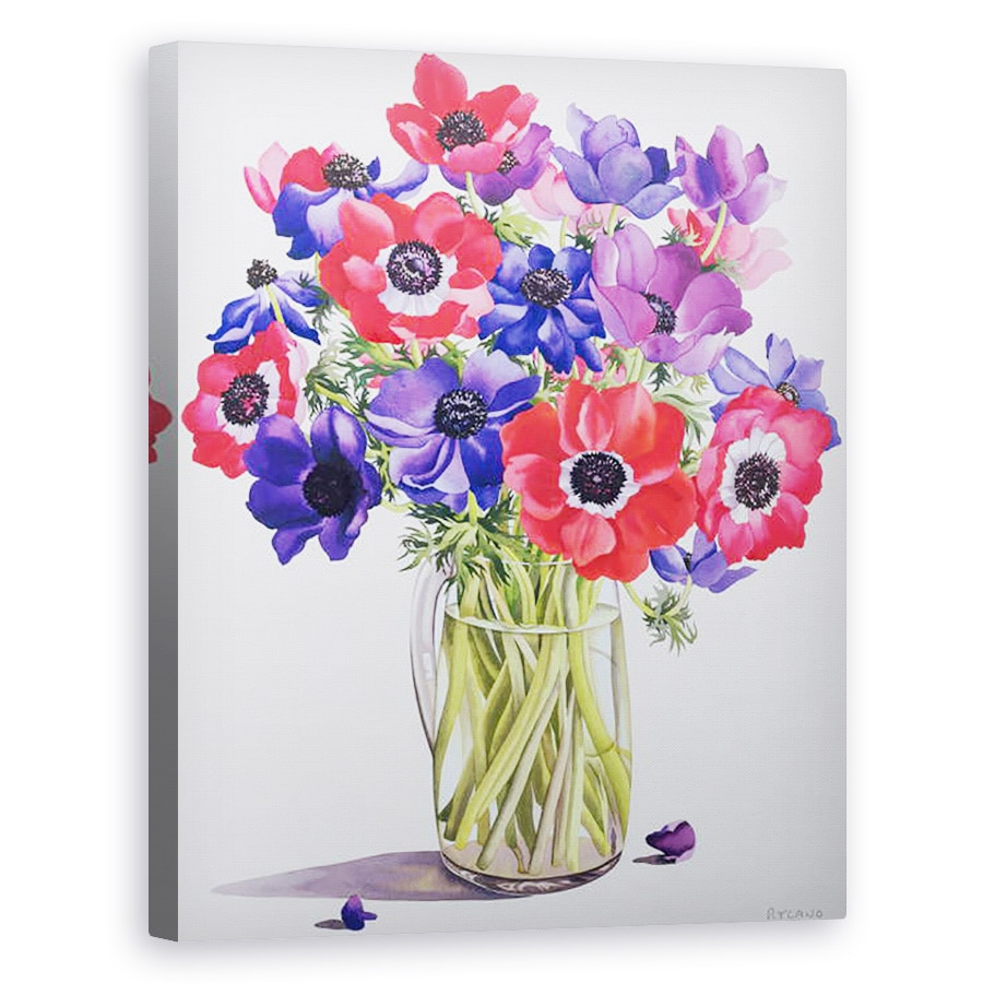 Tablou canvas - Christopher Ryland - Anemone intr-o cana de sticla, 40 x 50 cm
