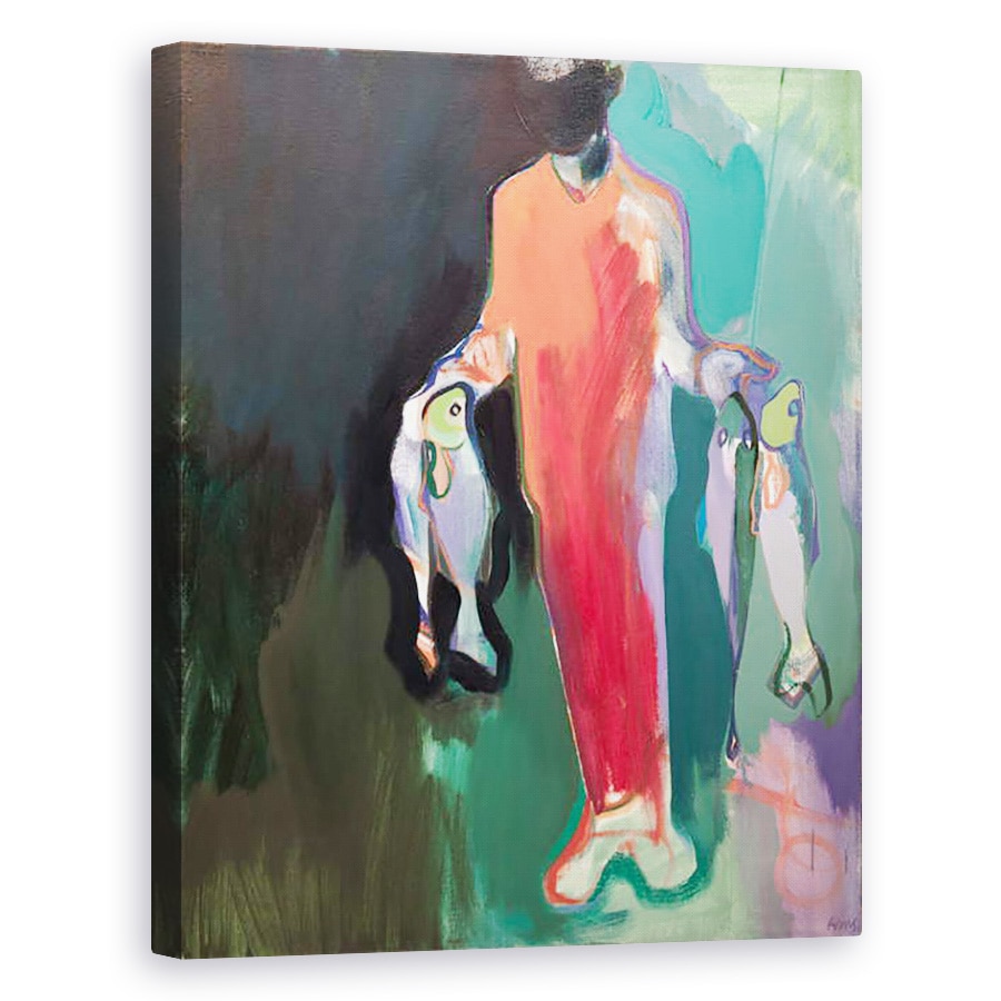 Tablou canvas - Charlotte Evans - parauri si maro, 40 x 50 cm