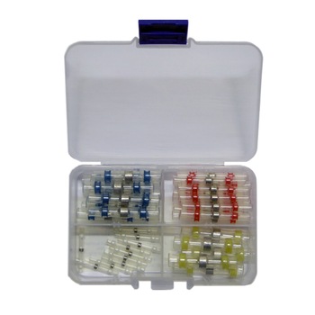 Set 50 bucati Conectori termocontractibili, E-LOCKS, cu lipire si etansare pentru conductori electrici, multicolor Set 50 bucati Conectori termocontractibili, E-LOCKS, cu lipire si etansare pentru conductori electrici, multicolor