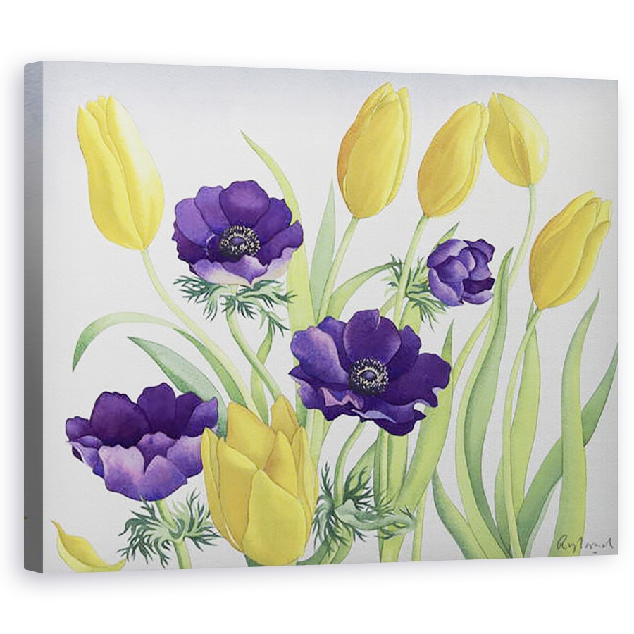 Tablou canvas - Christopher Ryland - Lalele si Anemone, 40 x 50 cm