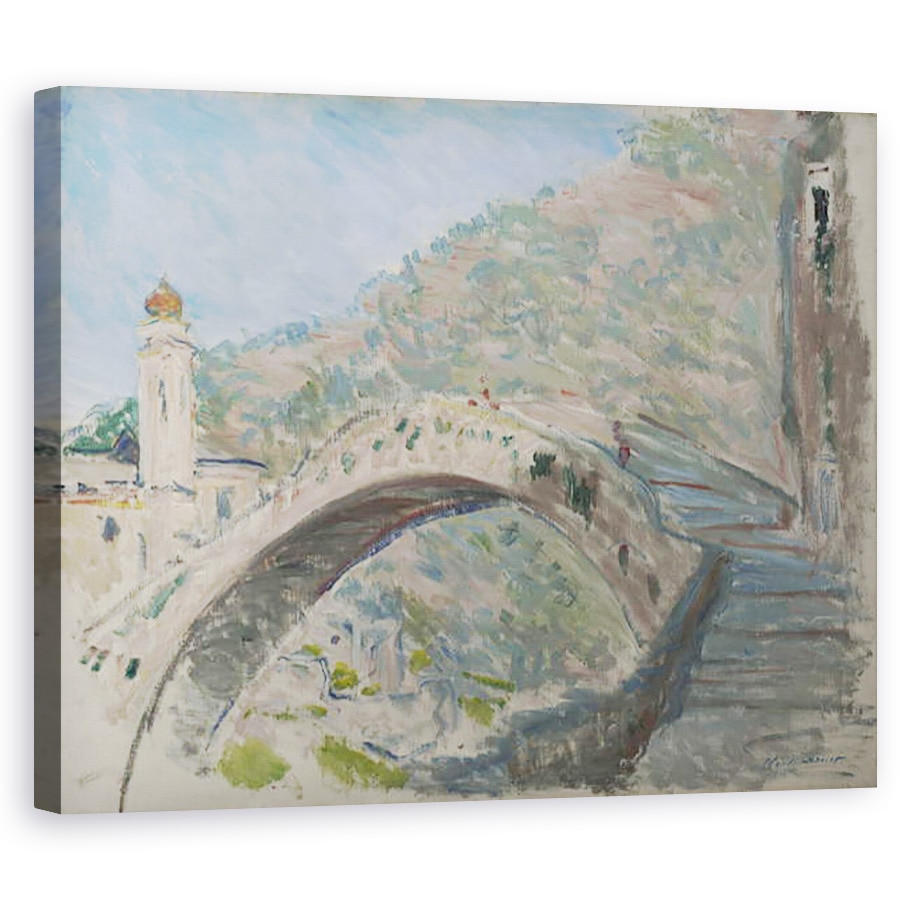 Tablou canvas - Claude Monet - Podul la Dolceacqua, 40 x 50 cm