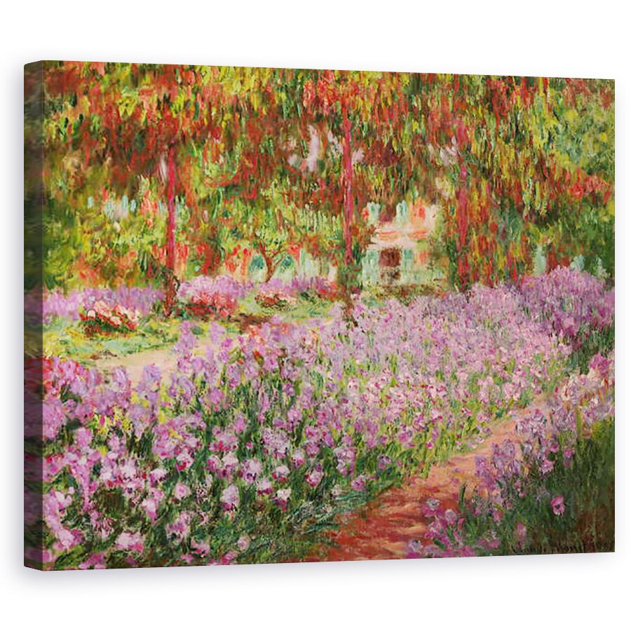 Tablou canvas - Claude Monet - Gradina de la Giverny, 40 x 50 cm