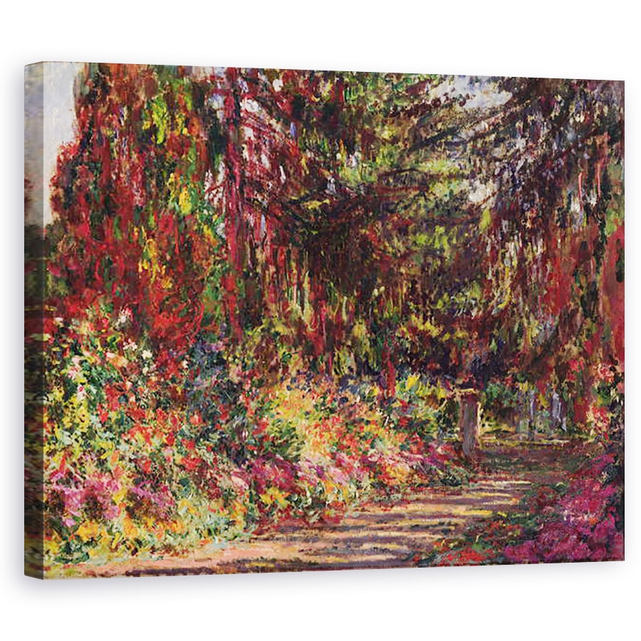 Tablou canvas - Claude Monet - Poteca Gradinii de la Giverny, 40 x 50 cm