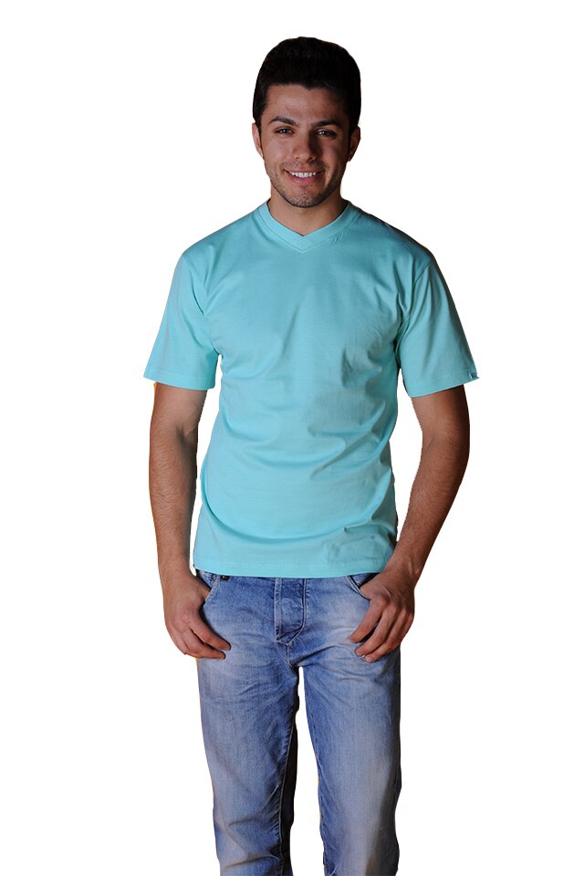 Tricou barbati cu maneca scurta, Tuareg, Model 2, Turquoise deschis