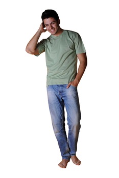 Tricou barbati cu maneca scurta, Tuareg, Model 2, Verde