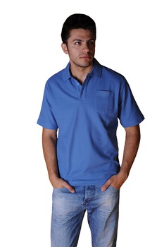 Tricou cu guler pentru barbati, Tuareg, Model 3, Albastru Tricou cu guler pentru barbati, Tuareg, Model 3, Albastru