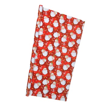 Hartie impachetat cadouri cu imprimeu Mos Craciun, Maison du Paradis, 150 x 70 cm Hartie impachetat cadouri cu imprimeu Mos Craciun, Maison du Paradis, 150 x 70 cm