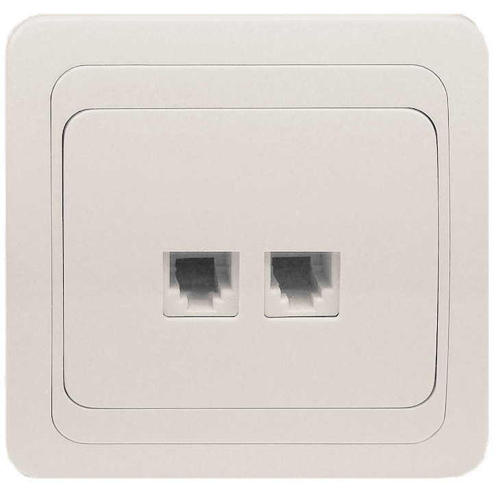 Priza Telefon Dubla EvoTools, Sub Tencuiala, 10 A