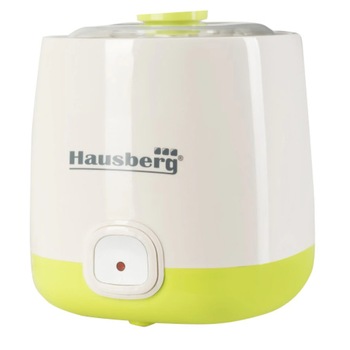 Aparat preparat Iaurt Natural fara conservanti, Capacitate 1 L, Putere 20 W, Termostat automat, Indicator luminos pornire, Capac transparent, Alb/Verde Aparat preparat Iaurt Natural fara conservanti, Capacitate 1 L, Putere 20 W, Termostat automat, Indicator luminos pornire, Capac transparent, Alb/Verde