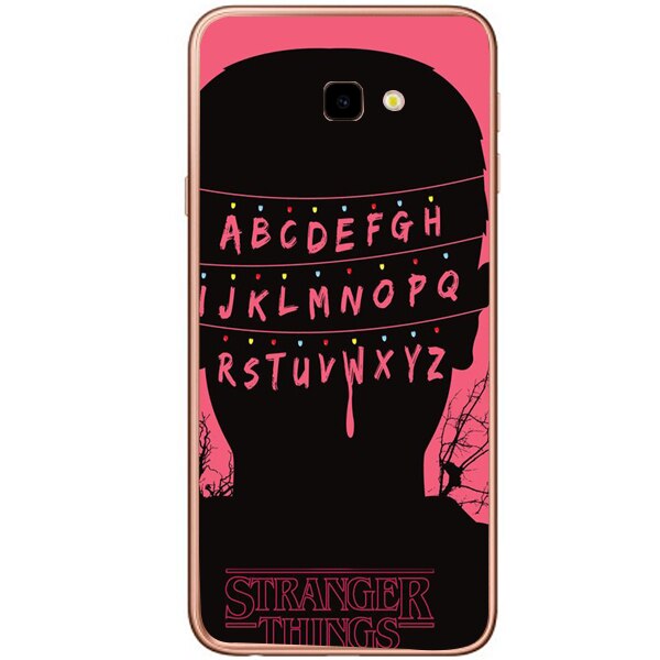 Husa din Silicon, ABCD Pink pentru Samsung Galaxy J4 Plus, Multicolor