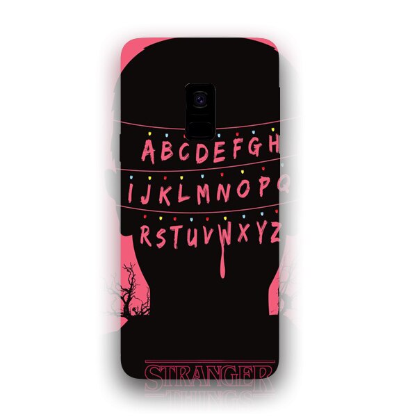 Husa din Silicon, ABCD Pink pentru Samsung Galaxy S9, Multicolor