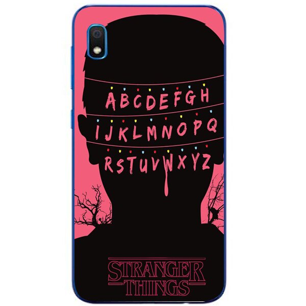 Husa din Silicon, ABCD Pink pentru Samsung Galaxy A10, Multicolor