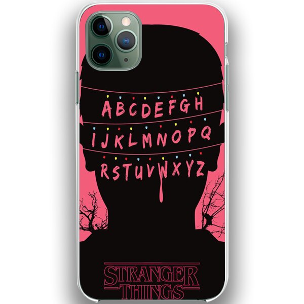 Husa din Silicon, ABCD Pink pentru iPhone 11 Pro Max, Multicolor