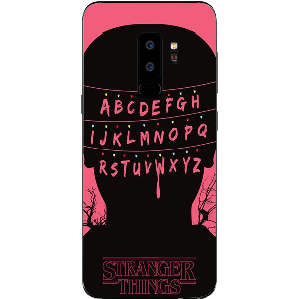 Husa din Silicon, ABCD Pink pentru Samsung Galaxy S9 Plus, Multicolor