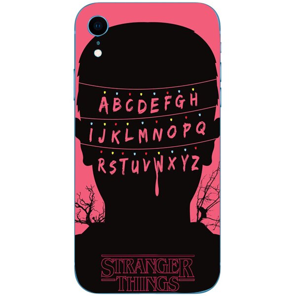 Husa din Silicon, ABCD Pink pentru iPhone XR, Multicolor