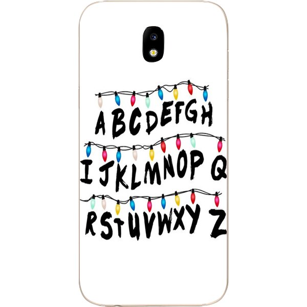 Husa din Silicon, ABCD White pentru Samsung Galaxy J5 (2017), Multicolor