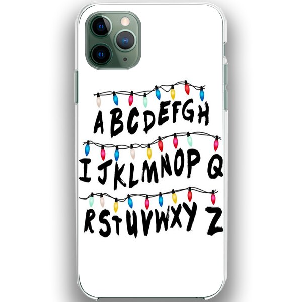 Husa din Silicon, ABCD White pentru iPhone 11 Pro Max, Multicolor