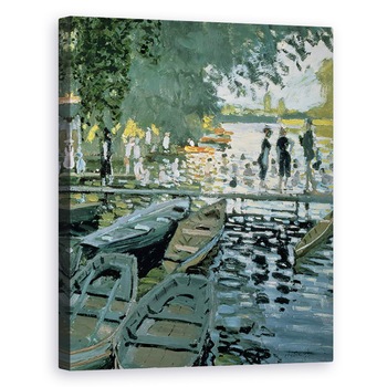 Tablou canvas - Claude Monet - Bathers la La Grenouillere I, 60 x 75 cm Tablou canvas - Claude Monet - Bathers la La Grenouillere I, 60 x 75 cm