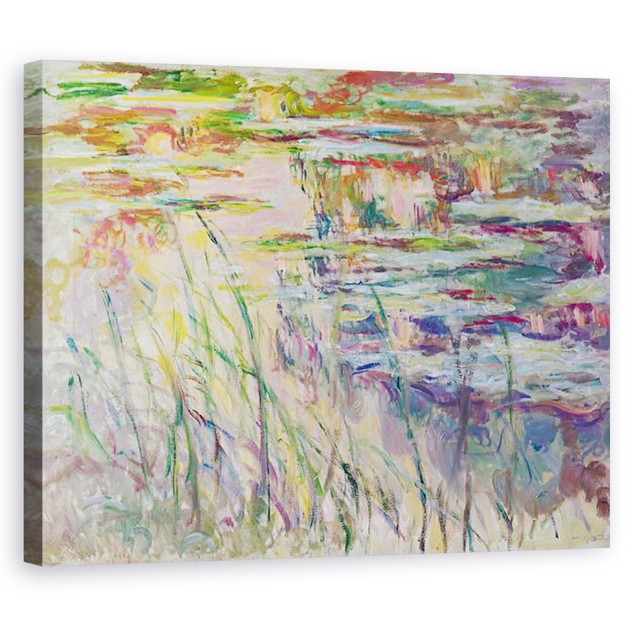 Tablou canvas - Claude Monet - Reflectii asupra apei, 60 x 75 cm