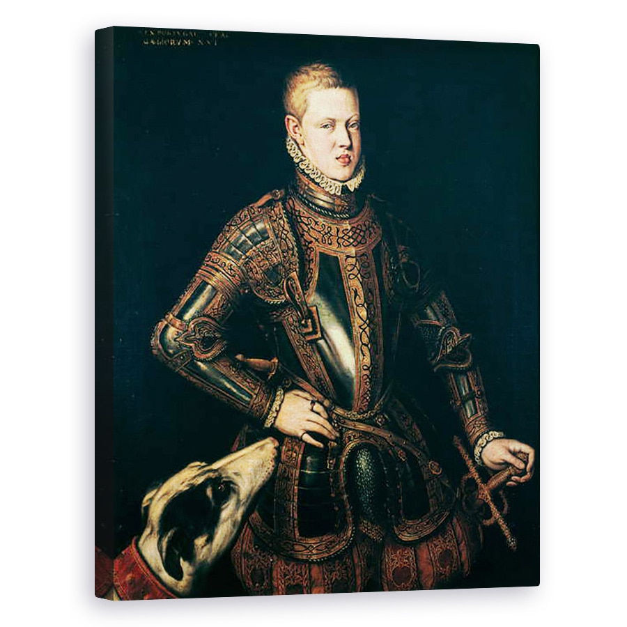 Tablou canvas - Cristóvão de Morais - Regele Sebastian 1554-78 al Portugaliei, 60 x 75 cm
