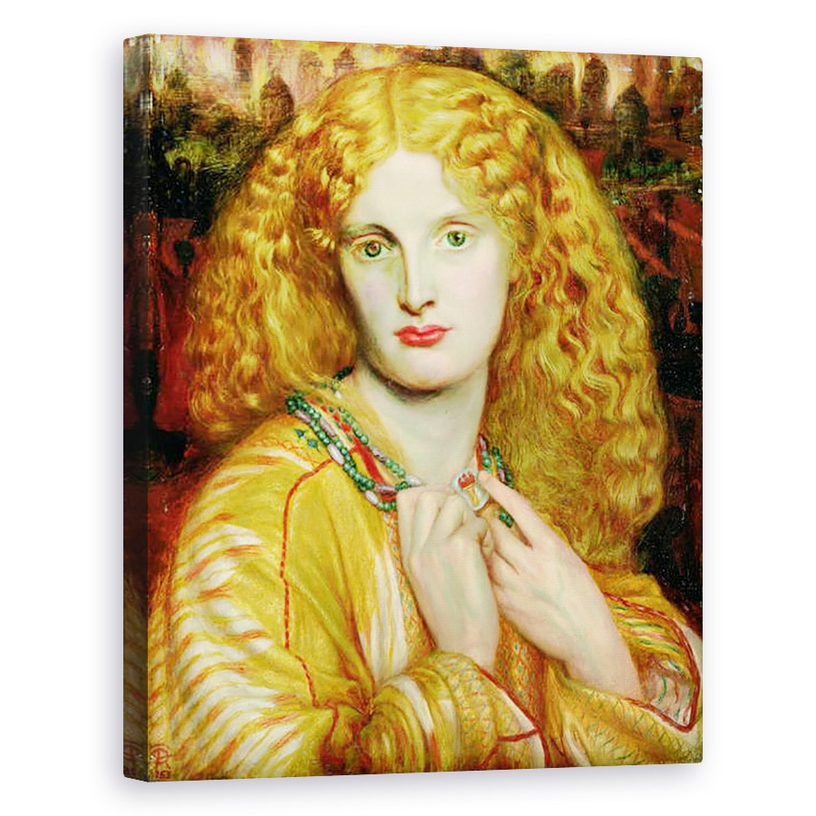 Tablou canvas - Dante Gabriel Charles Rossetti - Elena din Troia, 60 x 75 cm