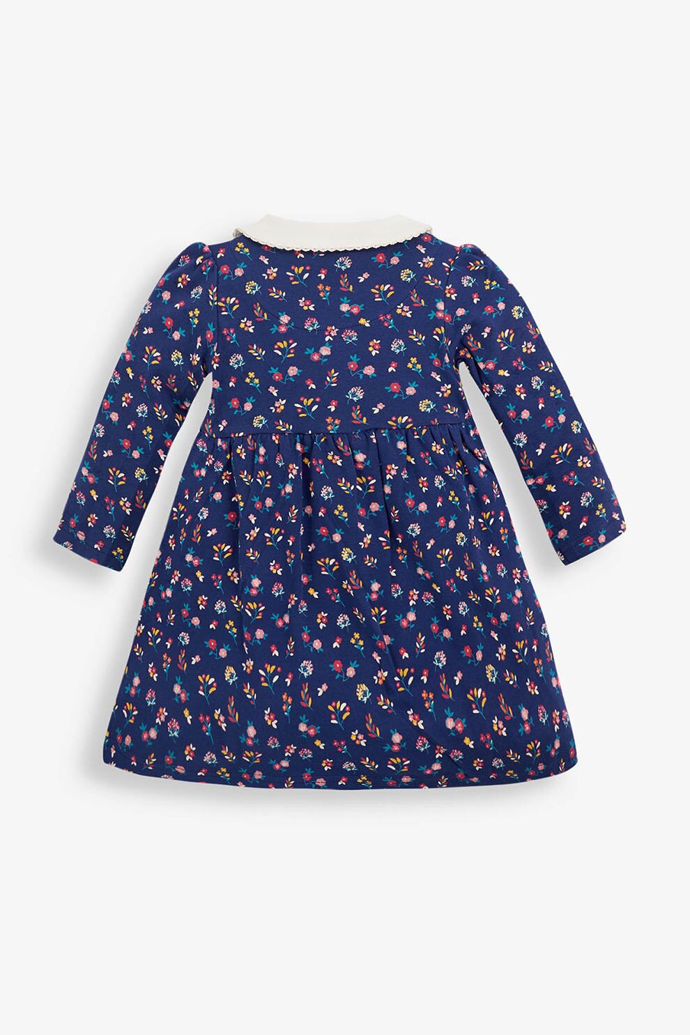 JoJo Maman Bebe, Rochie cu model floral, Bleumarin