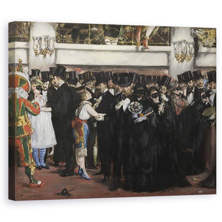 Tablou canvas - Edouard Manet - Balul Mascat la Opera, 60 x 75 cm