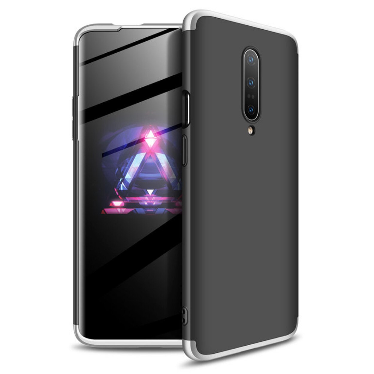 Husa Shield GKK pentru OnePlus 7 Pro Black/Silver