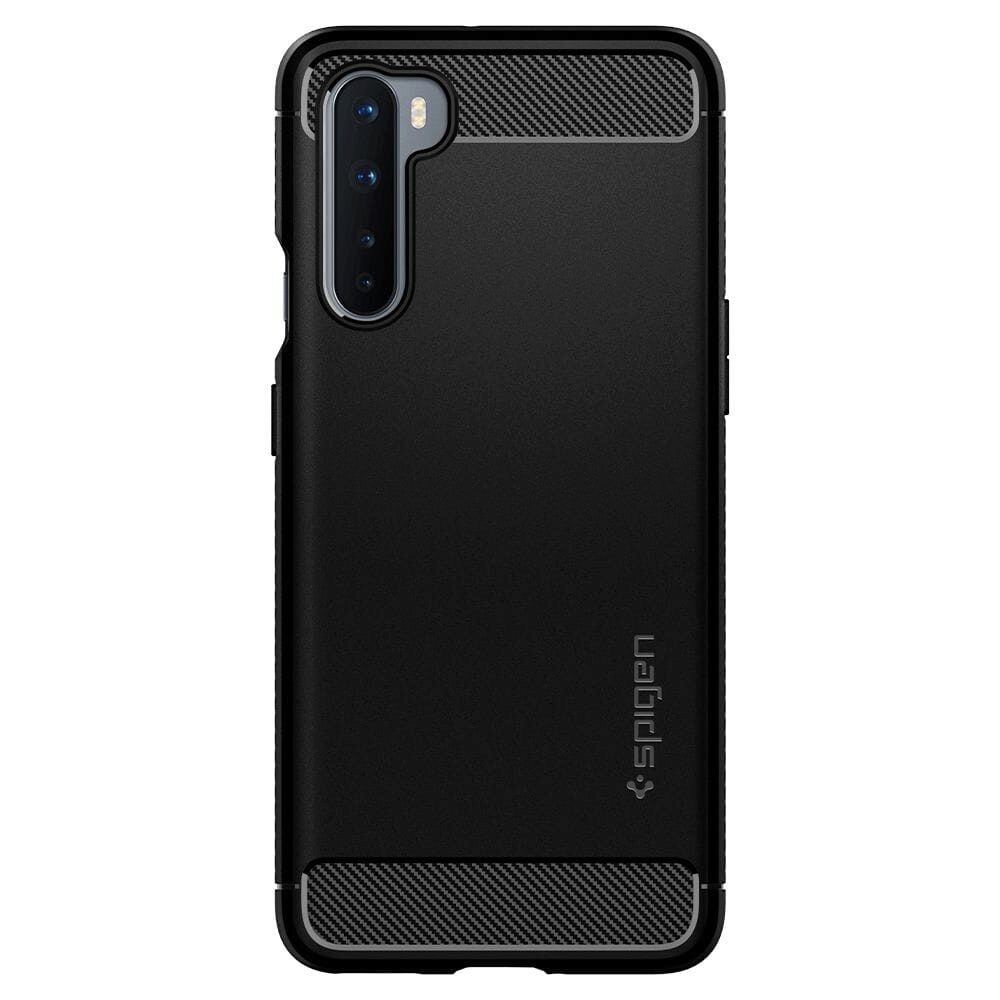 Husa Antisoc Spigen Rugged Armor pentru OnePlus Nord, Negru