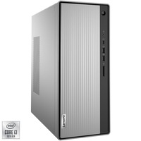 Sistem Desktop PC Lenovo IdeaCentre 5 14IMB05 cu procesor i3-10100 pana la 4.30 GHz, Comet Lake, 8GB DDR4, 256GB SSD M.2 2242 NVMe, DVD-RW, Intel UHD Graphics 630, Free DOS