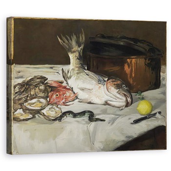 Tablou canvas - Edouard Manet - Peste Natura statica, 60 x 75 cm Tablou canvas - Edouard Manet - Peste Natura statica, 60 x 75 cm