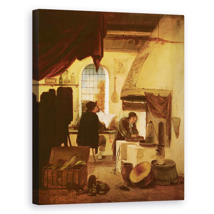 Tablou canvas - Egbert van der Poel - Alchimistul, 60 x 75 cm