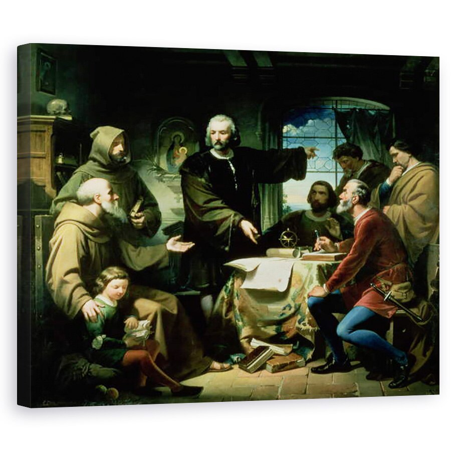 Tablou canvas - Eduardo Javier Ramon Cano de la Pena - Cristofor Columb 1451-1506 in Manastirea de la Rabida, 60 x 75 cm
