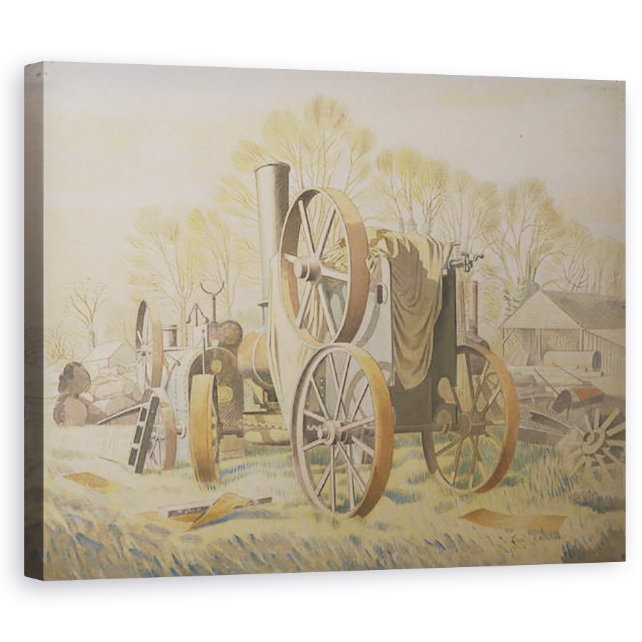 Tablou canvas - Eric Ravilious - Tractorul, 60 x 75 cm