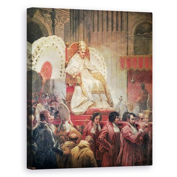 Tablou canvas - Emile Jean Horace Vernet - Papa Pius al VIII-lea 1761-1830 in Sfantul Petru pe Sedia Gestatoria, 60 x 75 cm Tablou canvas - Emile Jean Horace Vernet - Papa Pius al VIII-lea 1761-1830 in Sfantul Petru pe Sedia Gestatoria, 60 x 75 cm