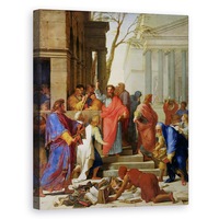 tablou canvas - eustache le sueur - predica sfantului pavel din efes 80 x 100 cm imagen 34_0_
0