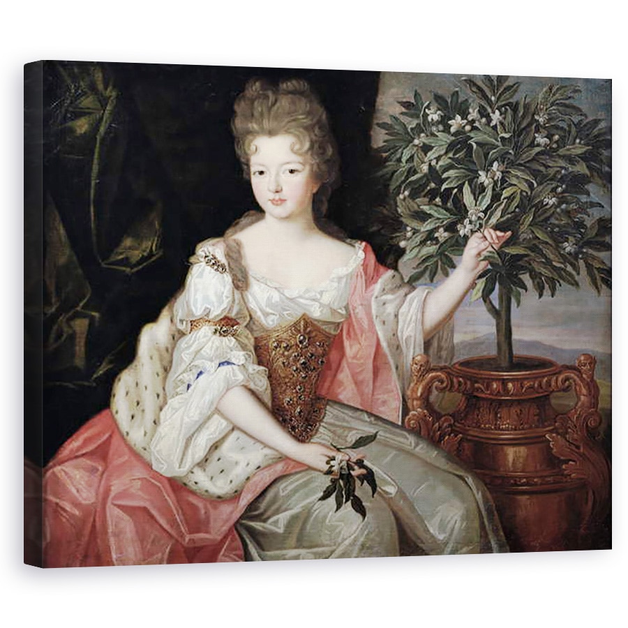 Tablou canvas - Pierre Gobert - Portretul lui Francoise Marie de Bourbon 1677-1749 Ducesa de Orleans Mademoiselle de Blois, 60 x 75 cm