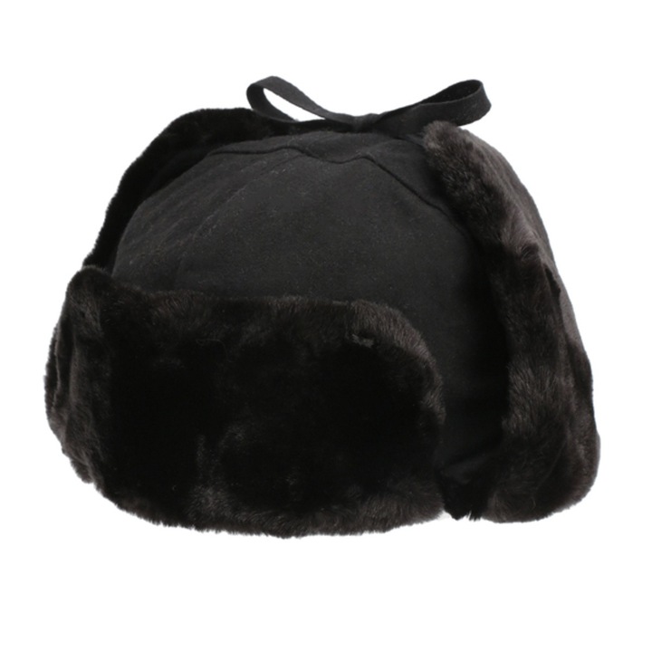 Черна шапка Kangol Wool Ushanka
