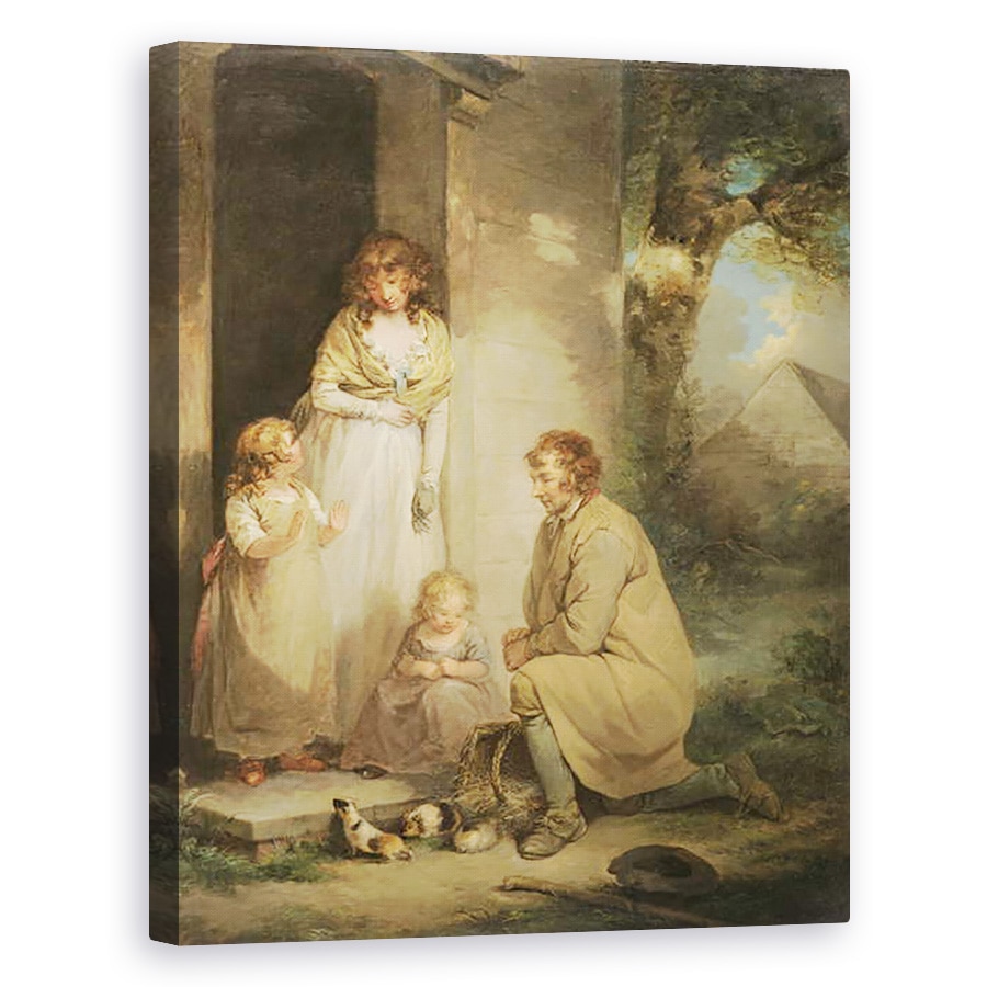 Tablou canvas - George Morland - Porcusori, 60 x 75 cm