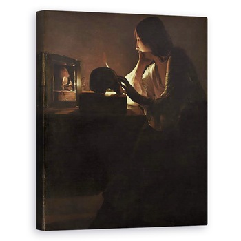 Tablou canvas - Georges de la Tour - Magdalena Pocaita, 60 x 75 cm Tablou canvas - Georges de la Tour - Magdalena Pocaita, 60 x 75 cm
