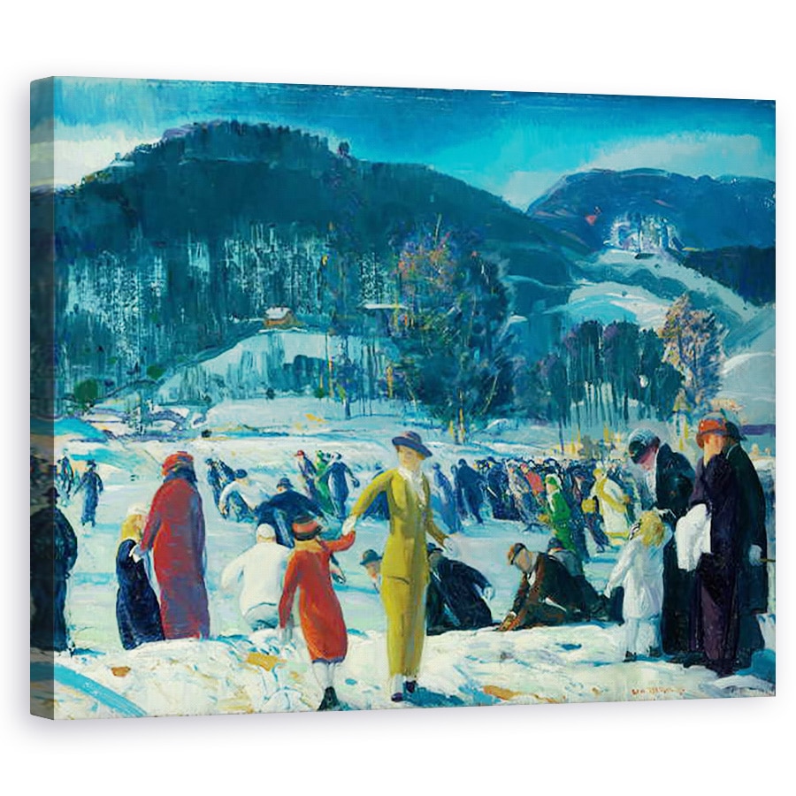 Tablou canvas - George Wesley Bellows - Dragostea de iarna, 80 x 100 cm