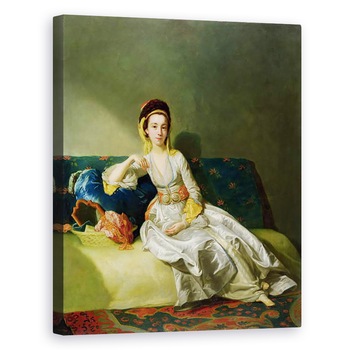 Tablou canvas - George Willison - Nancy Parsons in rochie turceasca, 60 x 75 cm Tablou canvas - George Willison - Nancy Parsons in rochie turceasca, 60 x 75 cm
