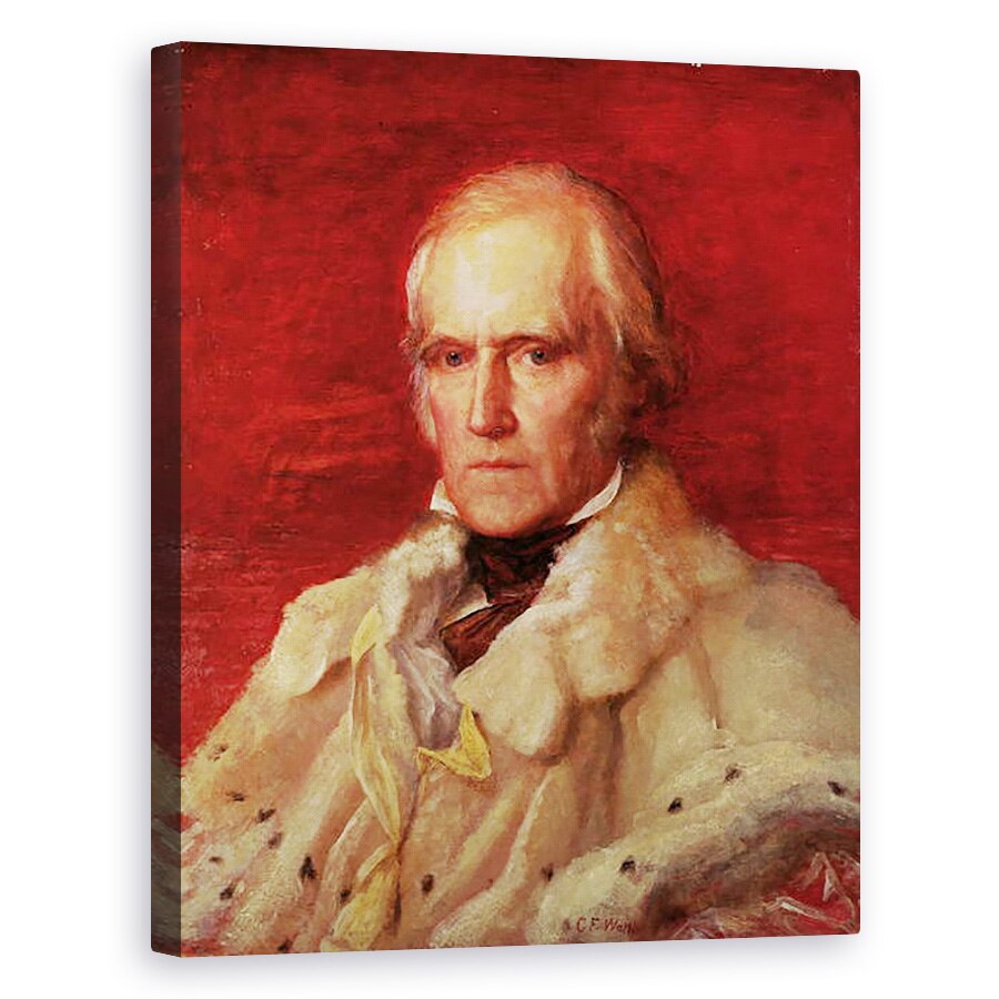 Tablou canvas - George Frederick Watts - Portret De Stratford Canning 1786-1880, 40 x 50 cm