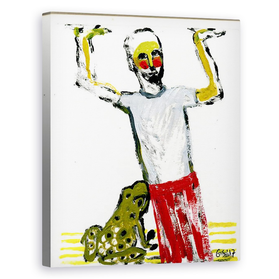 Tablou canvas - Gigi Sudbury - Am facut spatiu pentru broasca verde, 2017, 40 x 50 cm