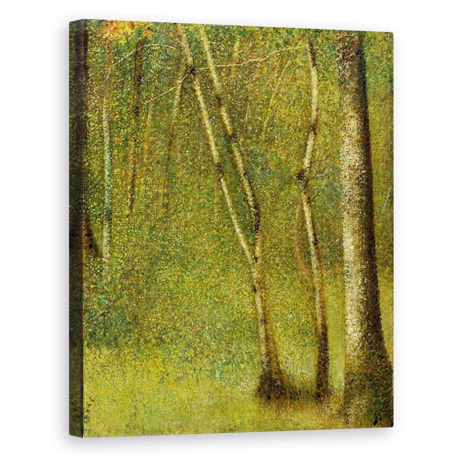 Tablou canvas - Georges Pierre Seurat - Padurea de la Pontaubert, 80 x 100 cm