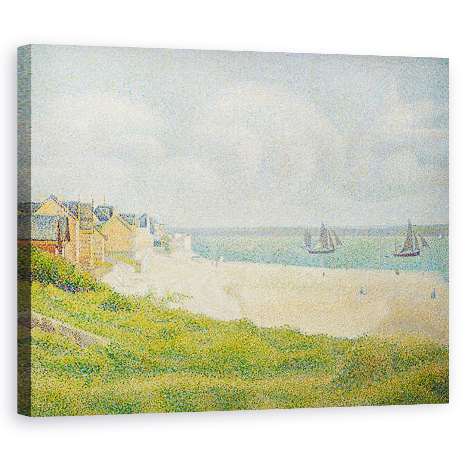 Tablou canvas - Georges Pierre Seurat - Le Crotoy in cautarea in amonte, 80 x 100 cm