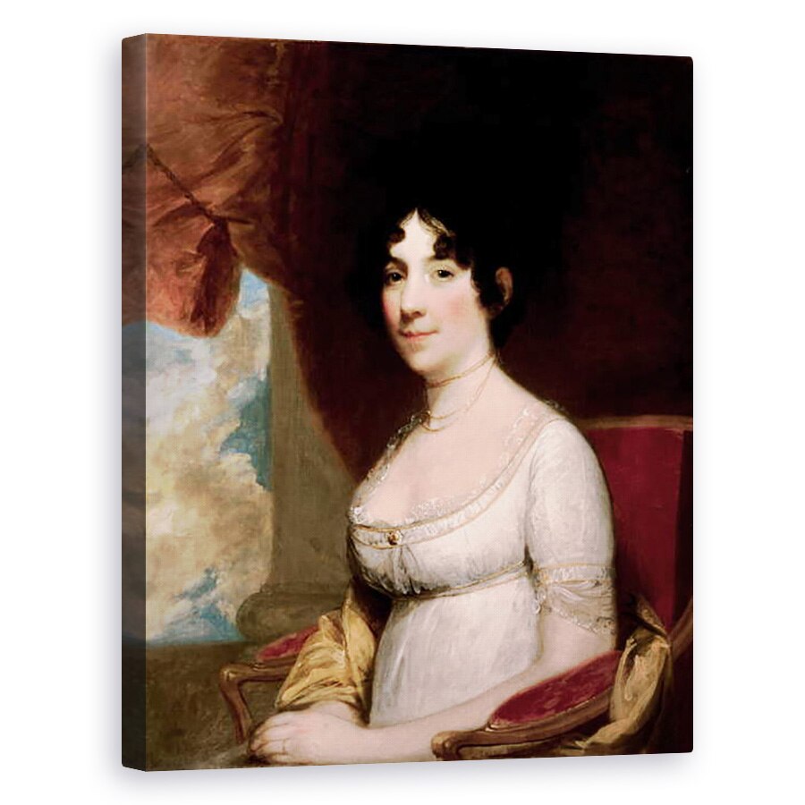 Tablou canvas - Gilbert Stuart - Doamna Dolley Madison, 60 x 75 cm