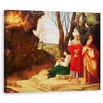 Tablou canvas - Giorgione - Cei Trei Filozofi, 60 x 75 cm Tablou canvas - Giorgione - Cei Trei Filozofi, 60 x 75 cm