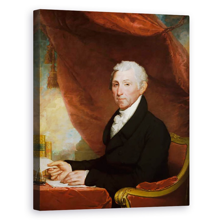 Tablou canvas - Gilbert Stuart - James Monroe, 80 x 100 cm